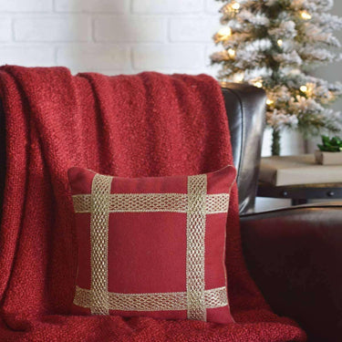 Revelry Trim Pillow 12x12 - The Fox Decor